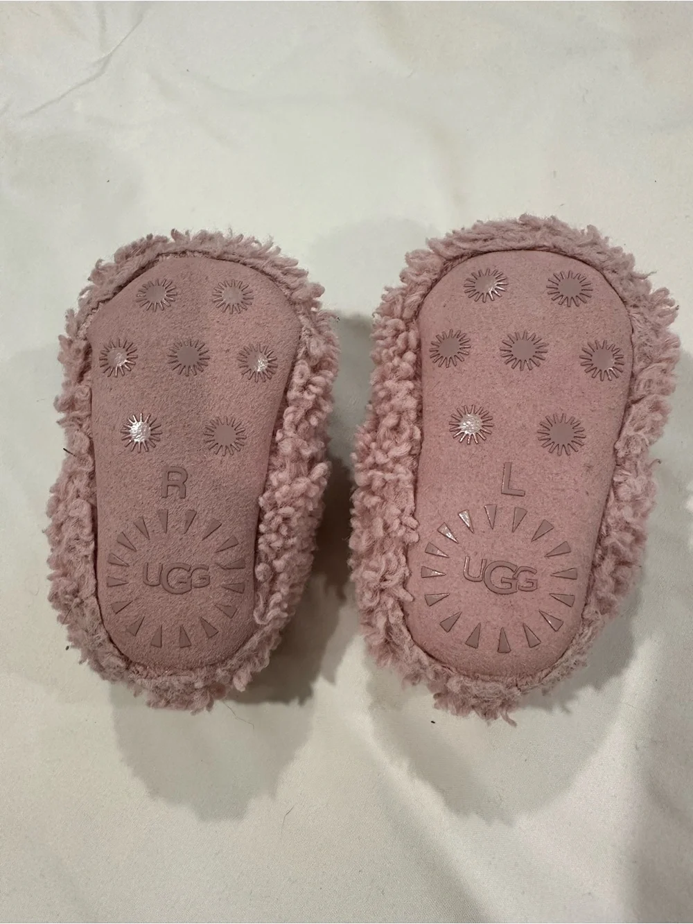 UGG Blush Pink Shearling Baby Booties